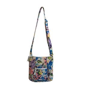 Vera Bradley Marian Floral Hipster Crossbody Blue